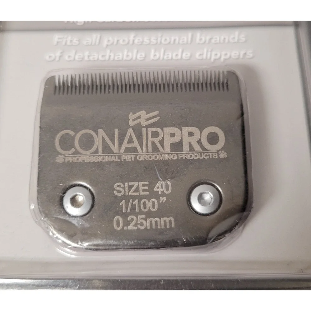 ConairPRO High Carbon Steel Pet Grooming Replacement Blade Set (Size 40 & 7F)
